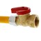Jones Stephens 5/8" OD (1/2" ID) Gas Connector, 1/2" MIP x 1/2" FIP Ball Valve x 36" G71239 - alternate 2